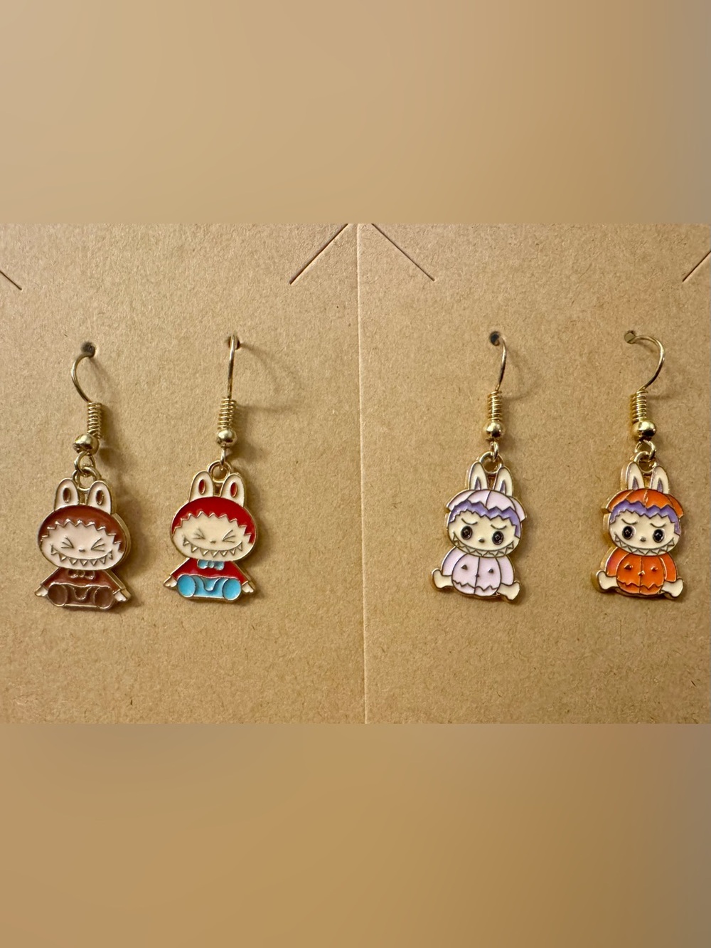 The Monsters Mismatched Fashion Character Earrings - you choose 🧁